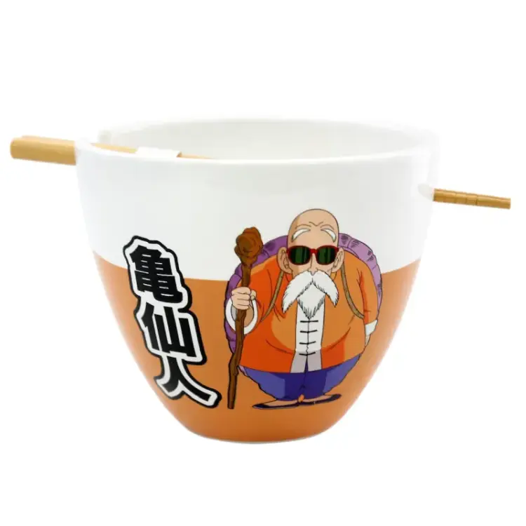 Miska na Ramen 470 ml z pałaczkami - DRAGON BALL Z Roshi Genialny Zółw