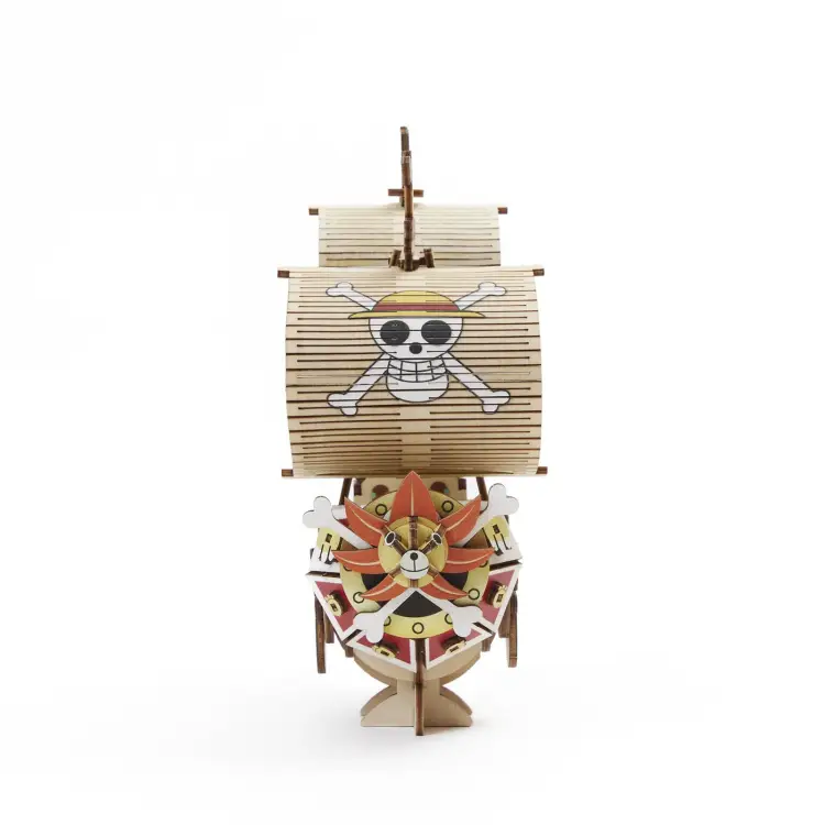 Drewniany Model do składania One Piece: housand Sunny - Wood 13.2x6.4x14.5cm