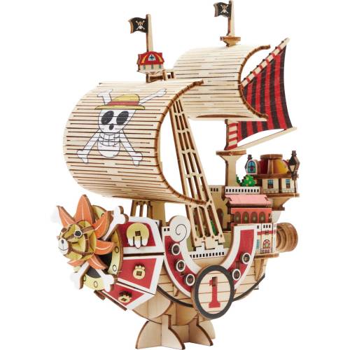 Drewniany Model do składania One Piece: housand Sunny - Wood 13.2x6.4x14.5cm