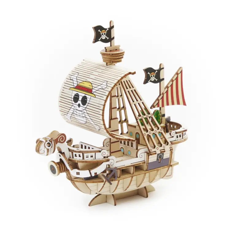 Drewniany Model do składania One Piece: Going Merry - 14x6.1x13.5cm