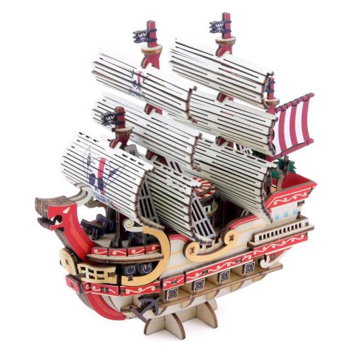 Drewniany Model do składania One Piece: Red Force - 14x7.1x13.7cm