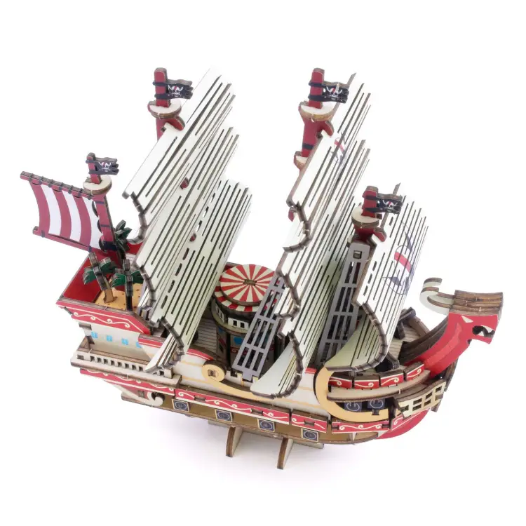 Drewniany Model do składania One Piece: Red Force - 14x7.1x13.7cm
