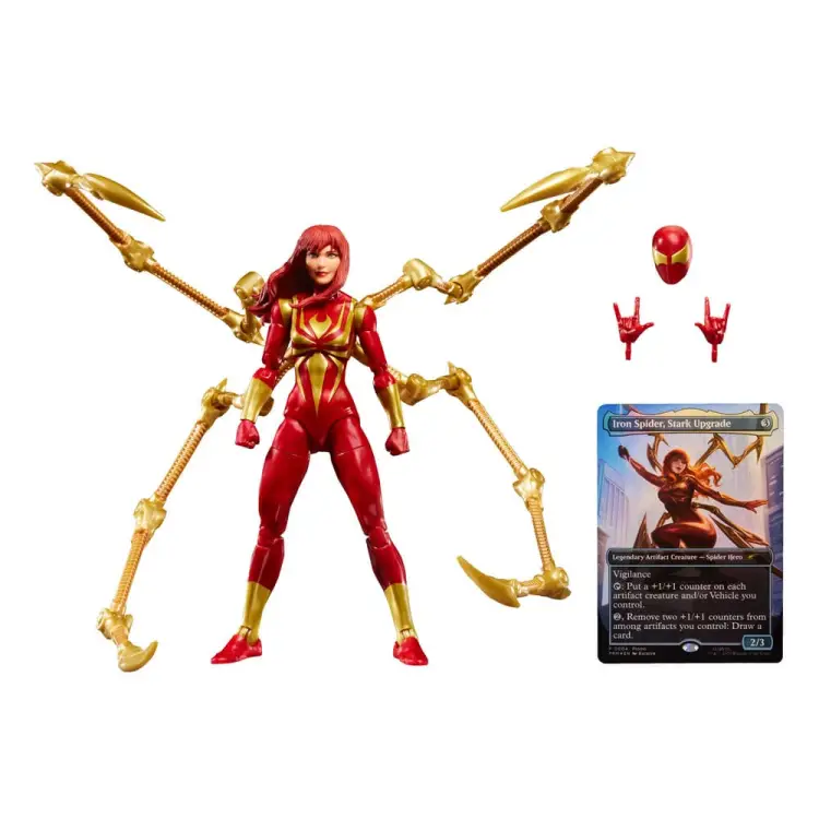 Marvel Legends - MAGIC THE GATHERING Mary Jane Watson (Iron Spider) (plus Exclusive Foil Card) 15 cm