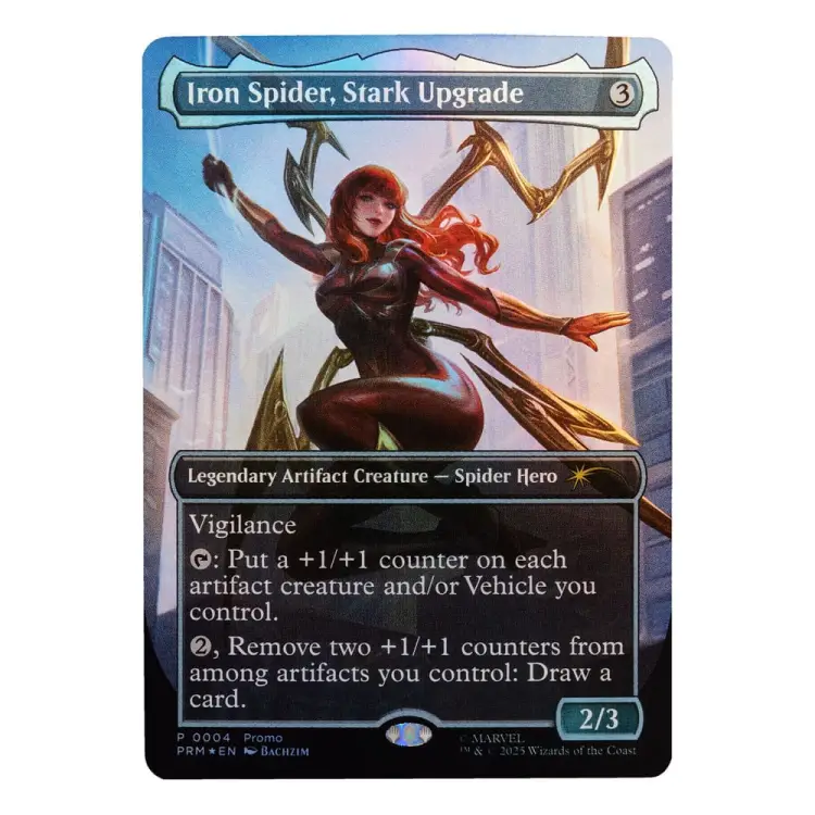 Marvel Legends - MAGIC THE GATHERING Mary Jane Watson (Iron Spider) (plus Exclusive Foil Card) 15 cm