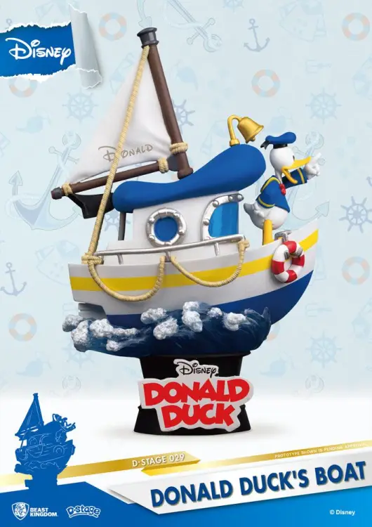 DISNEY - Łódka Kaczora Donalda - Diorama D-Stage 15 cm