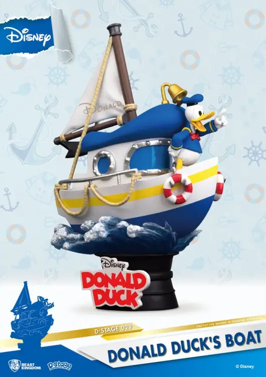 DISNEY - Łódka Kaczora Donalda - Diorama D-Stage 15 cm