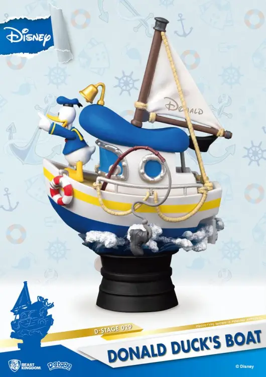DISNEY - Łódka Kaczora Donalda - Diorama D-Stage 15 cm