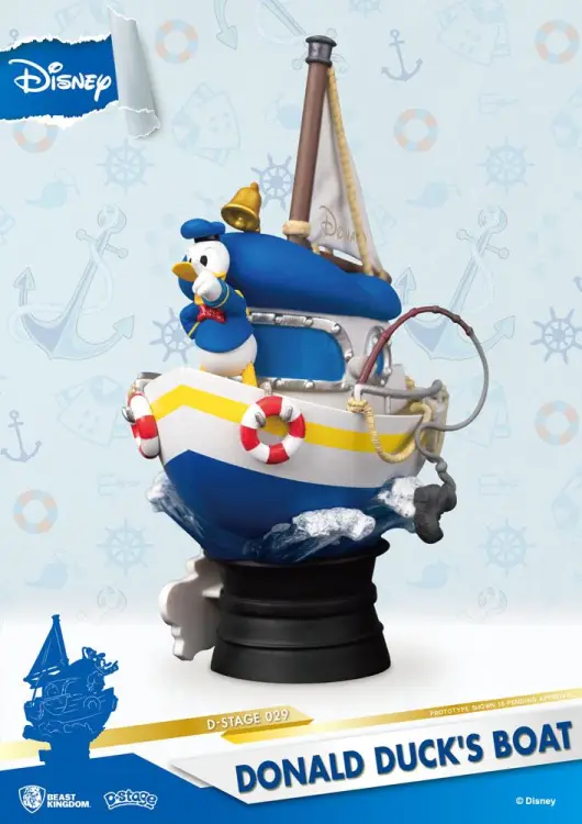 DISNEY - Łódka Kaczora Donalda - Diorama D-Stage 15 cm