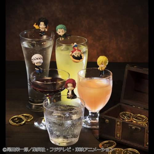 Megahouse - ONE PIECE - Ochatomo Pirate Party - Display Figure 5cm (8pcs)