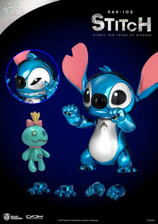 DISNEY 100 YEARS OF WONDER - Stitch - Figurka Dynamic Action Heroes 16 cm