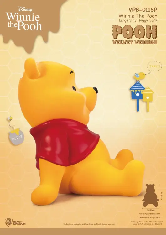 WINNIE THE POOH - Winnie "Velvet Version" - Skarbonka 34cm