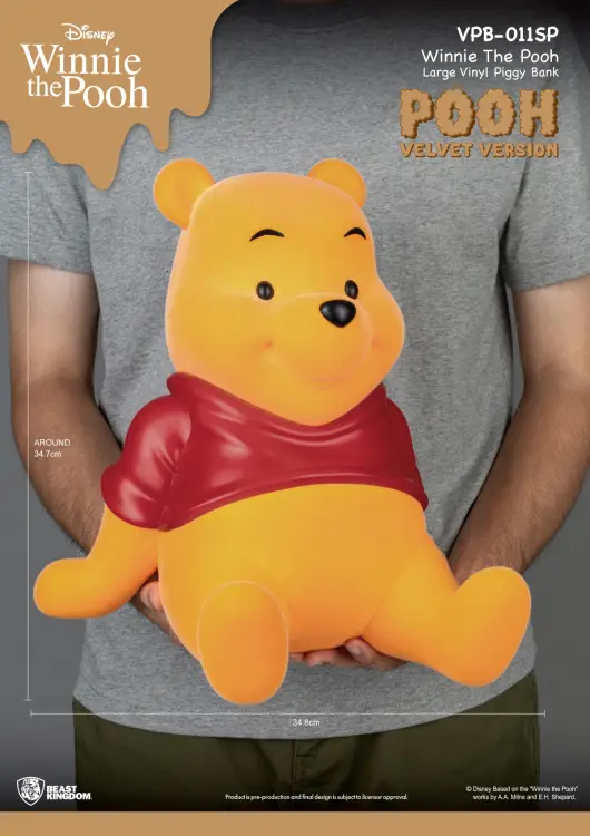 WINNIE THE POOH - Winnie "Velvet Version" - Skarbonka 34cm