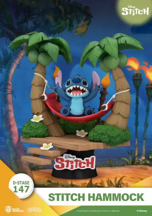 LILO & STITCH - Stitch "Hamak" - Diorama D-Stage 14cm
