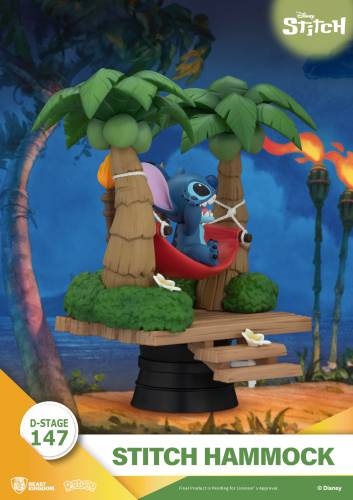 LILO & STITCH - Stitch "Hamak" - Diorama D-Stage 14cm
