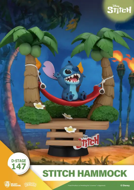 LILO & STITCH - Stitch "Hamak" - Diorama D-Stage 14cm