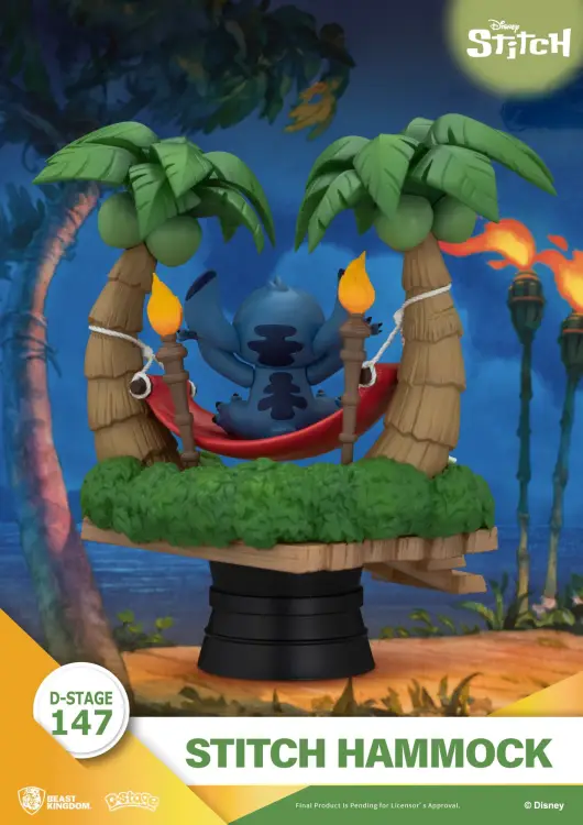 LILO & STITCH - Stitch "Hamak" - Diorama D-Stage 14cm