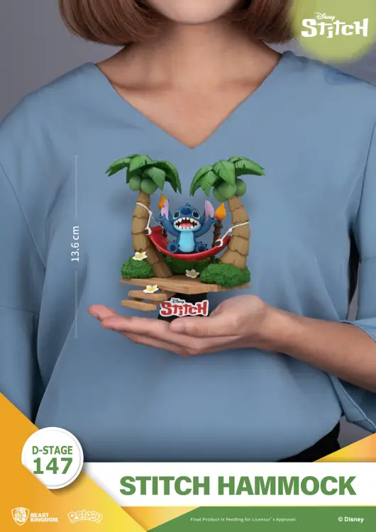LILO & STITCH - Stitch "Hamak" - Diorama D-Stage 14cm