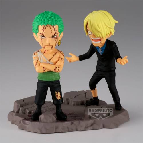 ONE PIECE - Roronoa Zoro & Sanji - Figurka WCF Log Stories 8cm