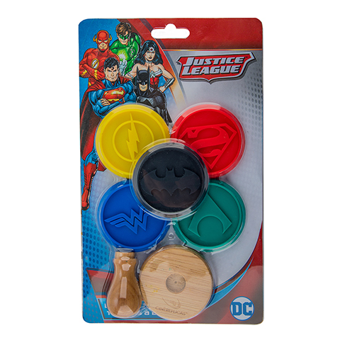 DC COMICS - Liga Sprawiedliwości - Zestaw 5 znaczków do gotowania
