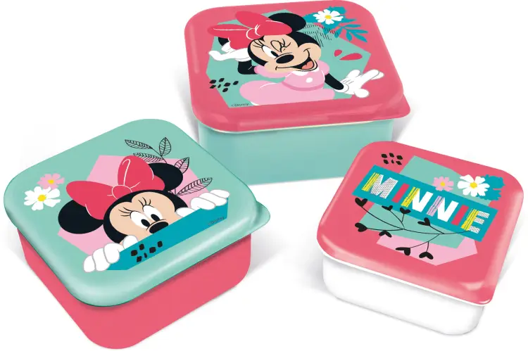 MINNIE - Pudełka na przekąski - 3 szt.