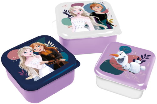 FROZEN - Elsa & Anna - Pudełka na przekąski - 3 szt.