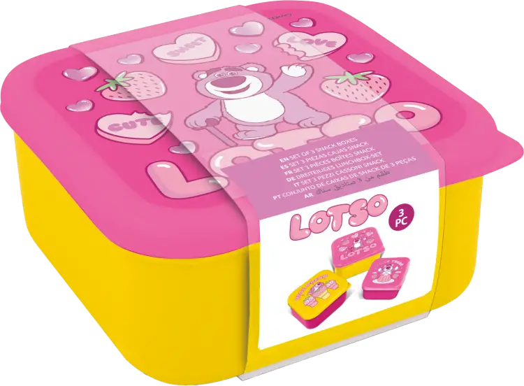 TOY STORY - Lotso - Pudełka na przekąski - 3 szt.