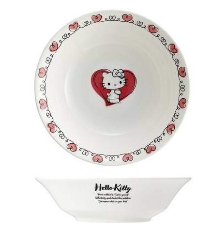 HELLO KITTY - Hello Kitty - Talerz głęboki "Bone China" 16,7x4,5cm
