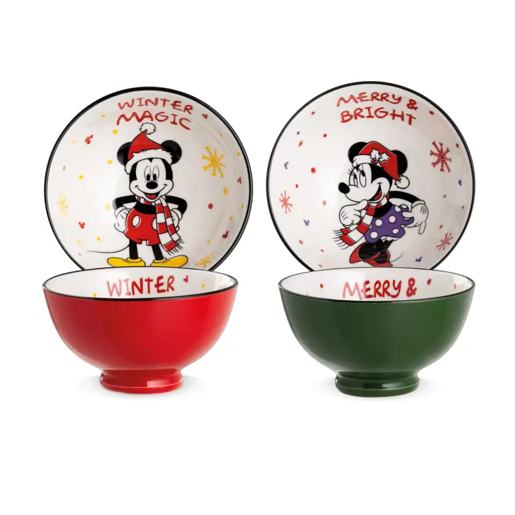 DISNEY - Magic Winter - Zestaw 2 misek 14 uncji - Mickey & Minnie