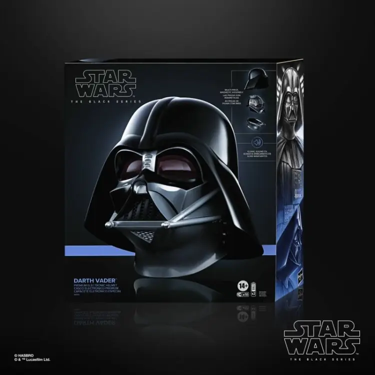 STAR WARS OBI-WAN KENOBI - Hełm elektroniczny Darth Vader seria czarna