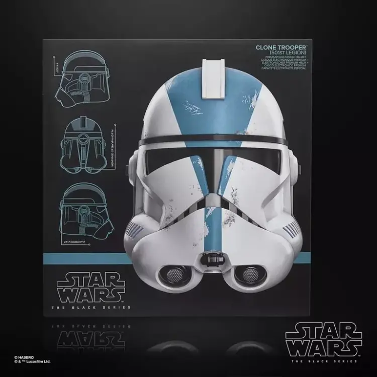 STAR WARS - Hełm elektroniczny Clone Trooper 501st Legion Black Series