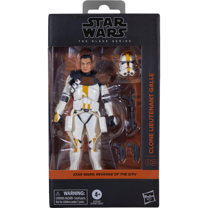STAR WARS 3 - Porucznik klonów Galle - Figurka czarna seria 15 cm
