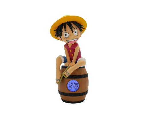 ONE PIECE - Luffy na beczce - Podświetlany budzik LED - 11 cali