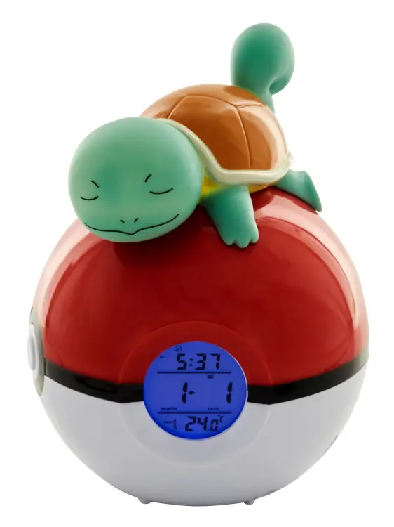 POKEMON - Squirtle - Podświetlany budzik LED - 6 cali