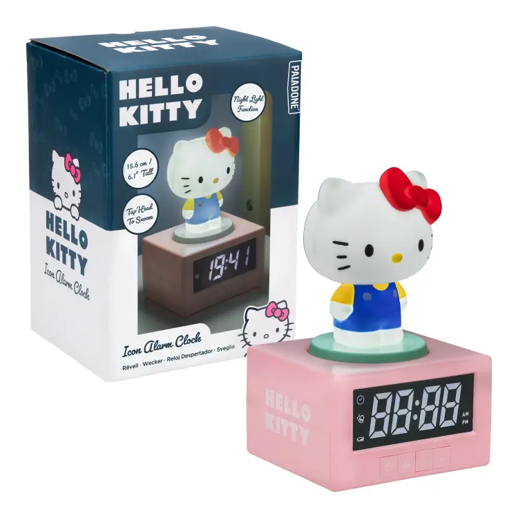 HELLO KITTY - Budzik z ikoną lampy 4,7 cala