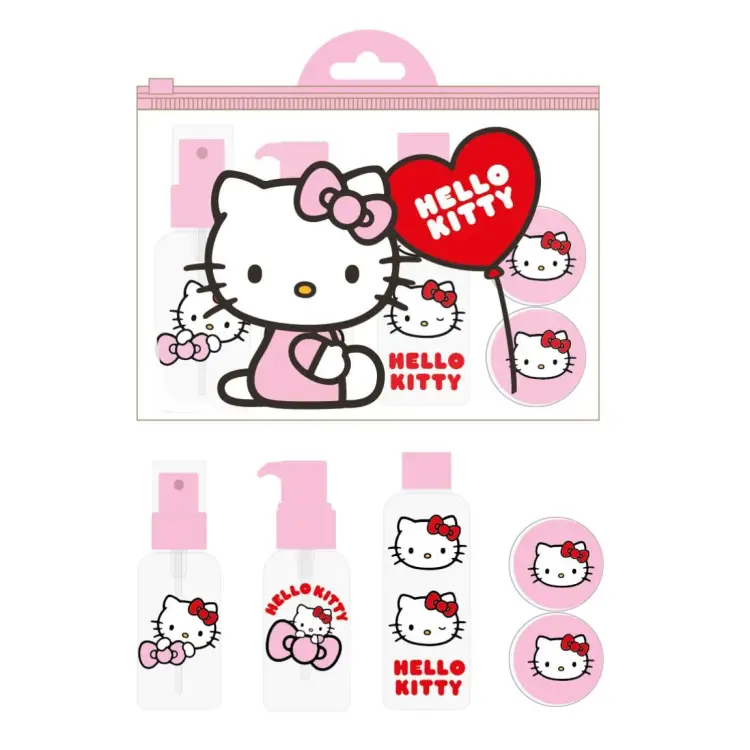 HELLO KITTY - Zestaw podróżny 5 szt.