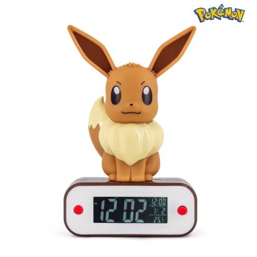 POKEMON - Eevee - Budzik z lampką LED