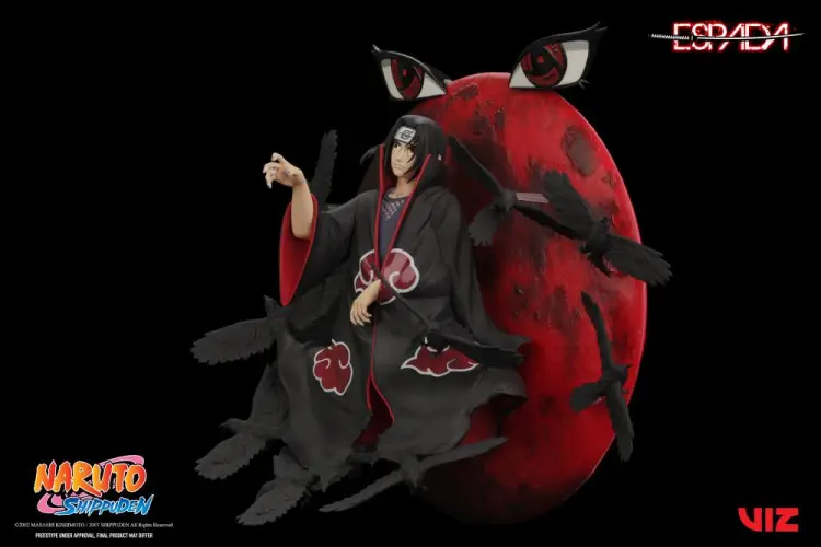 NARUTO SHIPPUDEN - Itachi Uchiha - Statuetka ścienna 25cm