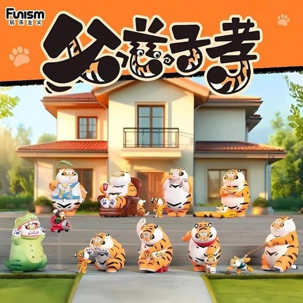ALEXANDER the Fat Tiger - Roaring Love - Blind Box 8 Zestaw figurek 10 cm