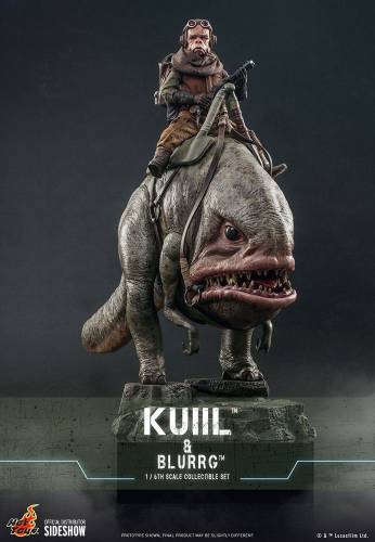 STAR WARS - Kuiil & Blurrg (Mandalorianin) - Statuetki 37cm