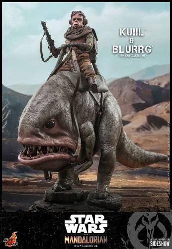 STAR WARS - Kuiil & Blurrg (Mandalorianin) - Statuetki 37cm