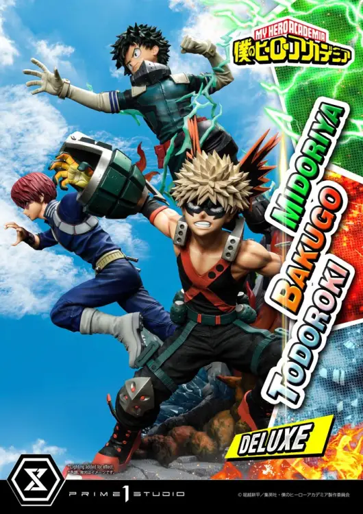 MY HERO ACADEMIA - Midoriya, Bakugo & Todoroki - Statua Deluxe 69 cm