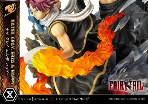 FAIRY TAIL - Natsu, Gray, Erza, Happy - Statuetka Del. Bonus Vers. 1/7 57cm
