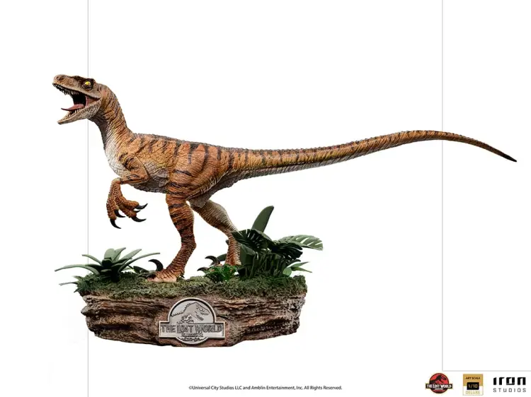 JURASSIC PARK LOST WORLD - Velociraptor Del. - Statuetka ArtScale 1/10 18 cm Statuetka ArtScale 1/10 18 cm