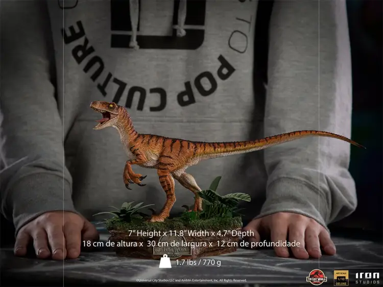 JURASSIC PARK LOST WORLD - Velociraptor Del. - Statuetka ArtScale 1/10 18 cm Statuetka ArtScale 1/10 18 cm