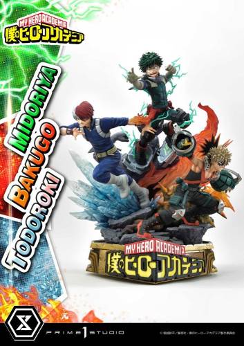 MY HERO ACADEMIA - Midoriya, Bakugo & Todoroki - Statuetka 69 cm