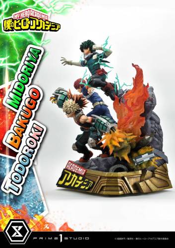 MY HERO ACADEMIA - Midoriya, Bakugo & Todoroki - Statuetka 69 cm