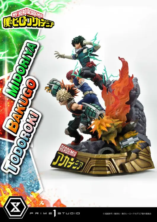 MY HERO ACADEMIA - Midoriya, Bakugo & Todoroki - Statuetka 69 cm