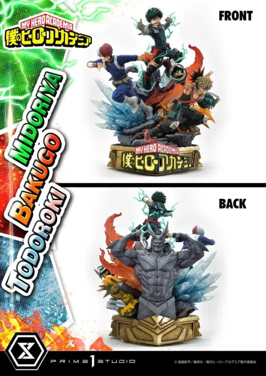 MY HERO ACADEMIA - Midoriya, Bakugo & Todoroki - Statuetka 69 cm