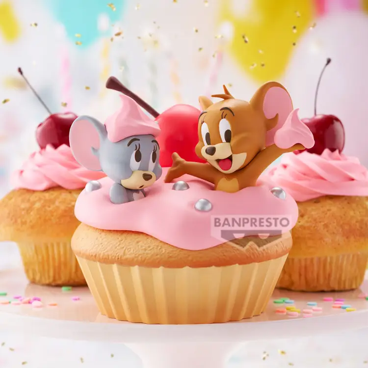 TOM & JERRY - Jerry & Tuffy - Figurka duża z miękkiego winylu 11 cm