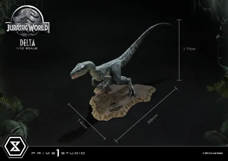 JURASSIC WORLD - Delta - Statuetka 17 cm